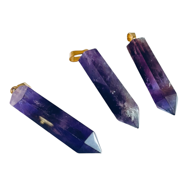 Amethyst Point on gold