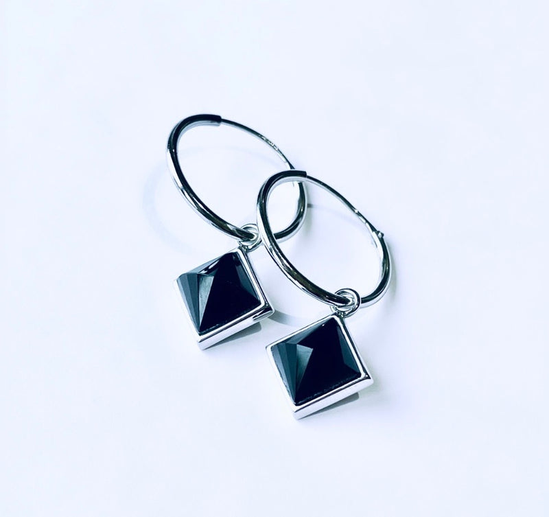 Black Obsidian AURA Earrings