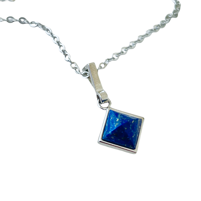 Lapis Lazuli AURA Pendant (small silver)
