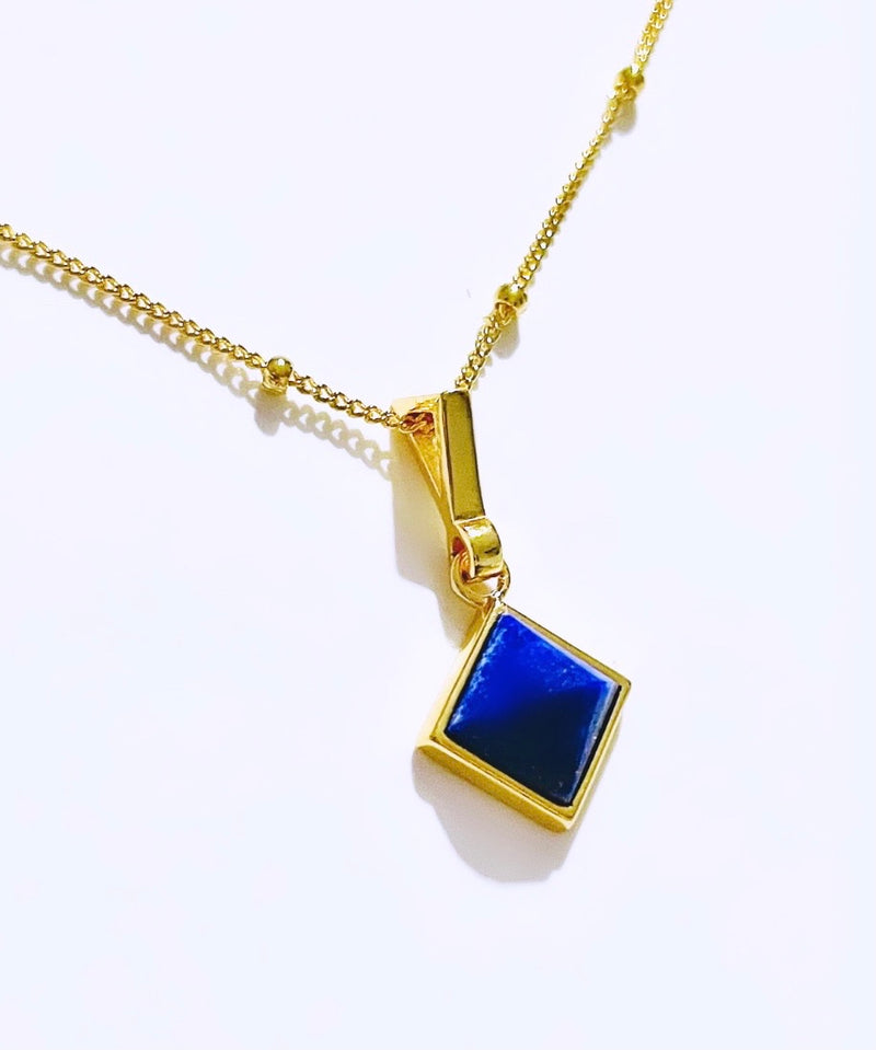 Lapis Lazuli AURA Pendant (small gold)