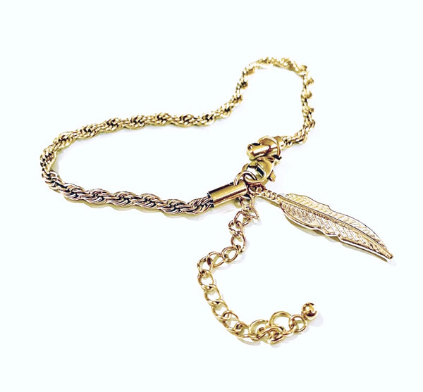Women’s Rope Feather (gold)